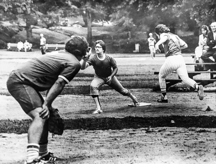 Early Press League action at Heckscher, circa 1983.